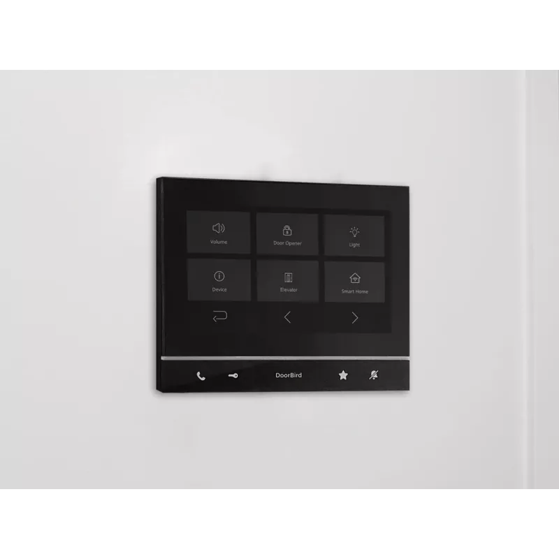 DoorBird IP Video Indoor Station A1103 Black Edition, 7 inch IPS Touch Display, Capacitive, Fast Ethernet, PoE