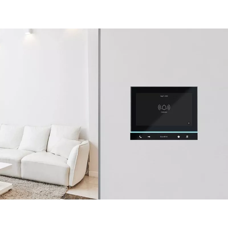 DoorBird IP Video Indoor Station A1103 Black Edition, 7 inch IPS Touch Display, Capacitive, Fast Ethernet, PoE