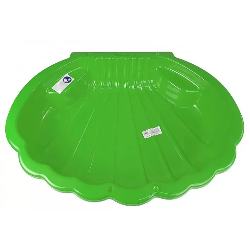 DOREX Smėlio dėžė ir baseinas vaikams 2in1 Kriauklė Žalia 110cm