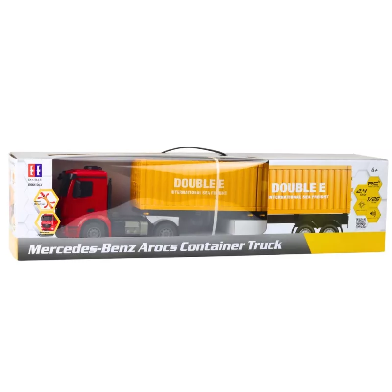 Double E Mercedes-Benz Arocs nuotoliniu valdymu RC konteinerinis sunkvežimis 1:26