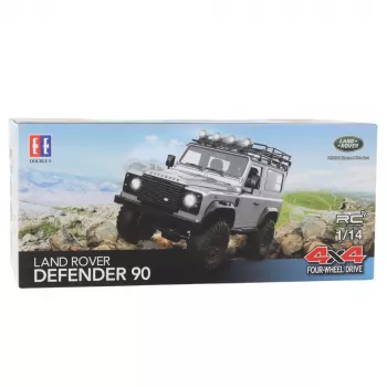 Double E nuotoliniu būdu valdoma visureigė transporto priemonė RC Land Rover Defender 90 raudona 1:14