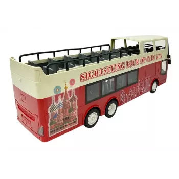 Double E nuotoliniu valdymu valdomas dviejų aukštų autobusas R/C 2.4G 1:18