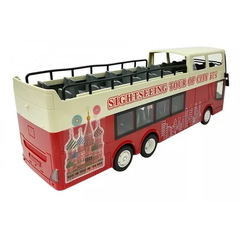 Double E nuotoliniu valdymu valdomas dviejų aukštų autobusas R/C 2.4G 1:18