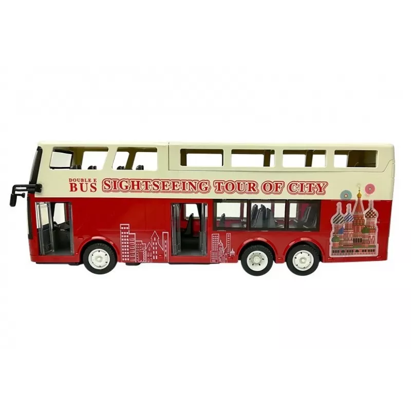Double E nuotoliniu valdymu valdomas dviejų aukštų autobusas R/C 2.4G 1:18