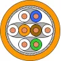 Draka UC900 HS23 Cat.7 SFTP PiMF kabelis didmeninė 250m oranžinis LSZH