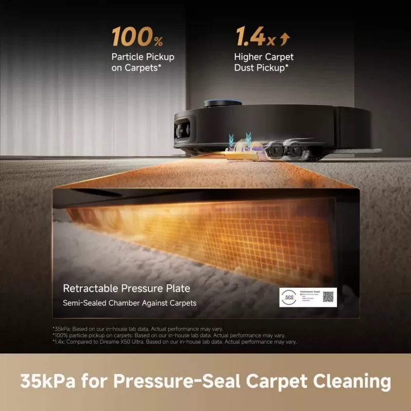 DREAME X60 Ultra Complete RLX87DE-BK Robot Vacuum Cleaner