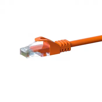 DSIT CAT5e U/UTP tinklo pataisos kabelis, 10 m, oranžinis, 100% varis, RJ45, Gigabit Ethernet