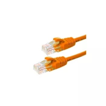 DSIT CAT5e U/UTP tinklo pataisos kabelis, 10 m, oranžinis, 100% varis, RJ45, Gigabit Ethernet