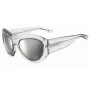 DSQUARED2 D2-0072-S-900 Vyriški kvadratiniai acetatiniai akiniai nuo saulės - Juodas rėmas, pilki lęšiai 59mm