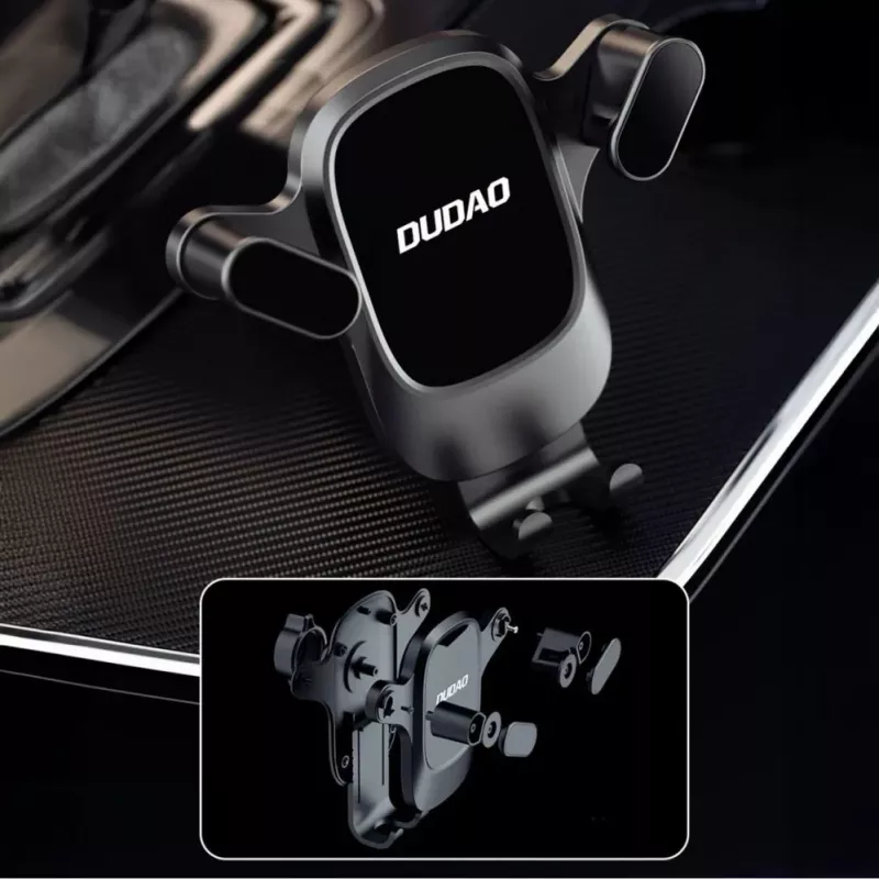Dudao F5PRO+ Laikiklis automobiliui su siurbtuku - Juoda