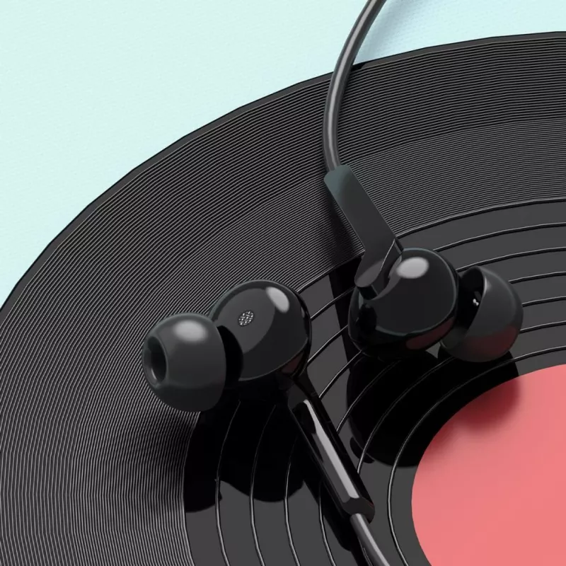 DUDAO Hi-Fi X3C+ laidiniai ausinukai su mikrofonu, 1,2 m, juodi
