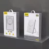 Dudao K28S 20W PD 5000mAh Powerbank su MagSafe ir stovu - sidabrinė