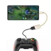 Dudao L15T OTG USB 2.0 į USB Type-C adapterio laidas, pilkas, 15 cm