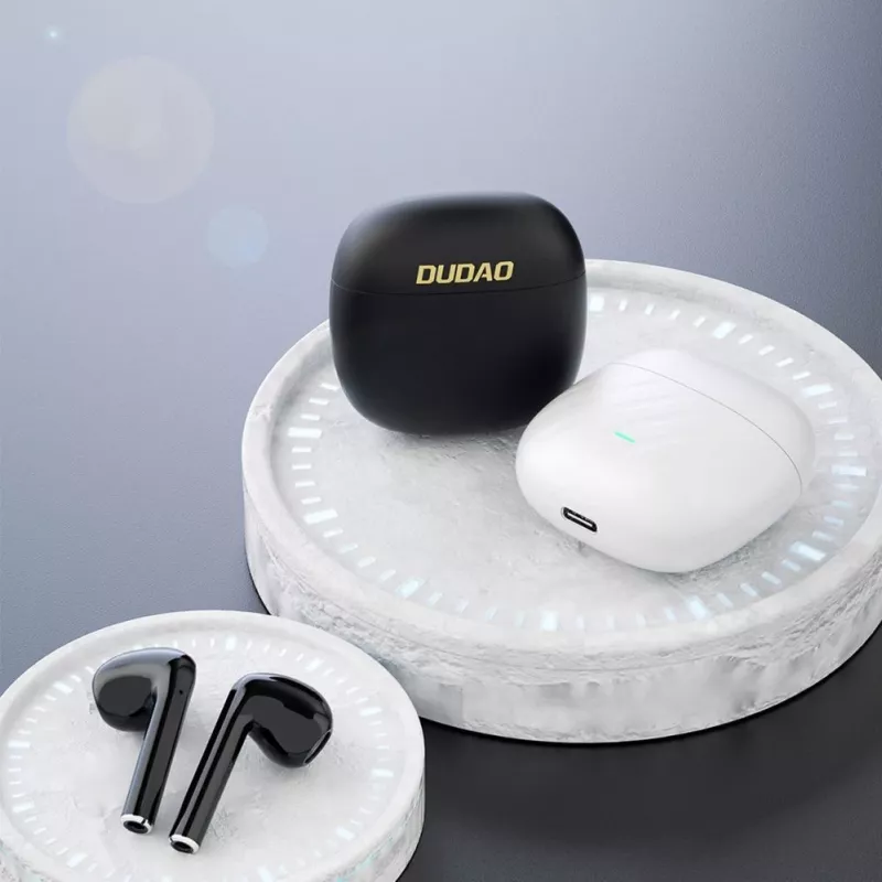 DUDAO U14+ True Wireless Stereo Bluetooth 5.3 Į ausį įdedamos ausinės - Juodos