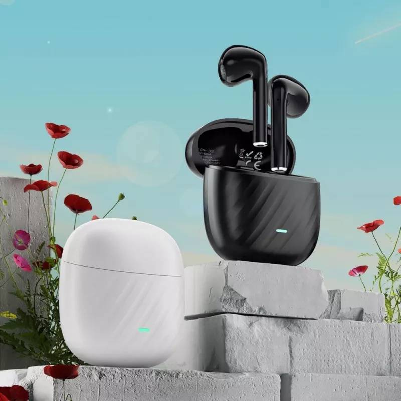DUDAO U14+ True Wireless Stereo Bluetooth 5.3 Į ausį įdedamos ausinės - Juodos