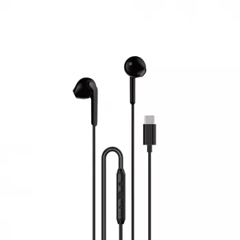 DUDAO X3C į ausis įdedamos laidinės USB-C ausinės 1,2 m - juodos