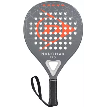 DUNLOP NANOMAXPRO 365G Padel Racket - Advanced Hybrid Teardrop/Oversize Round, 12K Carbon Fiber, Pro EVA Rubber, 365g