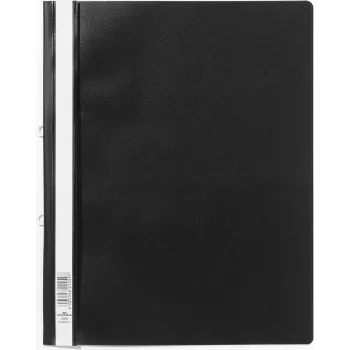 DURABLE 258001 Sichthefter A4+ ataskaitų viršelis su segimo juostele, permatomas priekis, mėlynas galas, 25 vnt. paketas