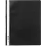 DURABLE 258001 Sichthefter A4+ ataskaitų viršelis su segimo juostele, permatomas priekis, mėlynas galas, 25 vnt. paketas