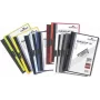 DURABLE DURACLIP 30 A4 PVC segtuvas su spaustuku, 30 lapų talpa, juodas/žalias/permatomas, 3 vienetų paketas 220032