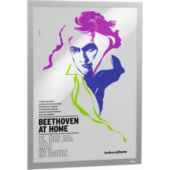DURABLE DURAFRAME POSTER A2 sidabrinis lipnus informacinis rėmelis 505323