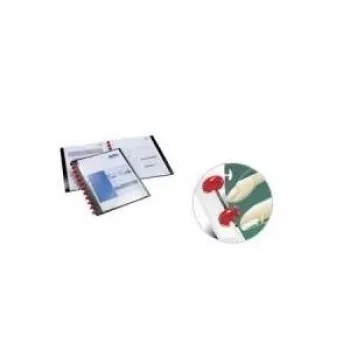 DURABLE DURALOOK® EASY PLUS A4 dokumentų aplankas 20 kišenėlių juodas 242701