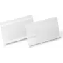 DURABLE HARD COVER lipdukų kišenė su lipniu paviršiumi A5 gulsčia, permatoma, 10 vnt. pakelis 118319