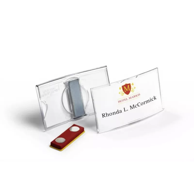 DURABLE KONVEX magnetinis vardų ženklelis 75x40mm, 25 vnt. paketas 812319