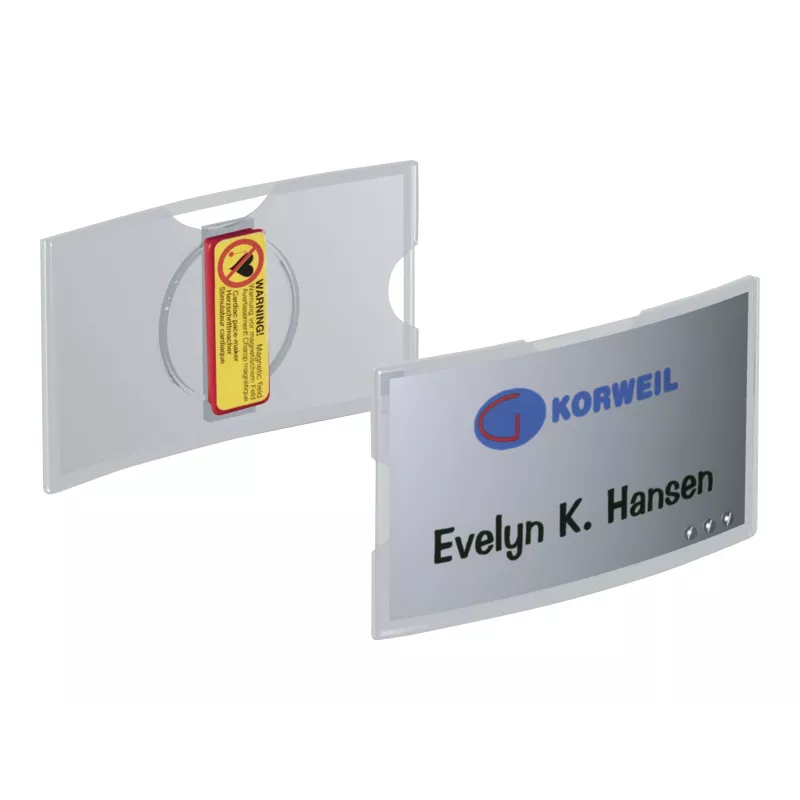 DURABLE KONVEX magnetinis vardų ženklelis 75x40mm, 25 vnt. paketas 812319