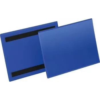 DURABLE magnetinis dokumentų rėmelis A5 gulsčias, 50 vnt. pakuotė, sidabrinis/pilkas 174307
