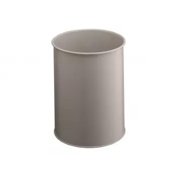 DURABLE metalinė šiukšliadėžė 15L apvali juoda 330110