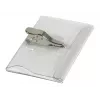 DURABLE vardinių kortelių laikiklis 54x90 mm su krokodilo segtuku, 25 vnt. pakuotė, permatomas 811119