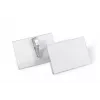 DURABLE vardinių kortelių laikiklis 54x90 mm su krokodilo segtuku, 25 vnt. pakuotė, permatomas 811119