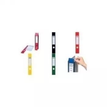 DURABLE ORDOFIX® savaiminio klijavimo segtuvų nugarėlių etiketės, 40 x 390 mm, baltos, 10 etikečių (809104)