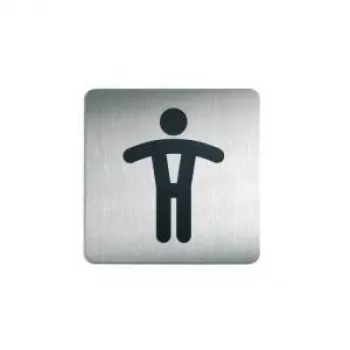 DURABLE PICTO Vyrų WC ženklas 150x150 mm sidabrinis savaiminio klijavimo 495423
