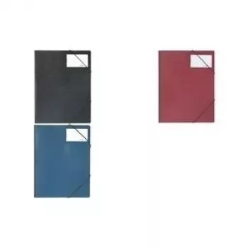 DURABLE PREMIUM kampinis segtuvas DIN A4 juodas su elastinėmis kampinėmis juostelėmis 232001