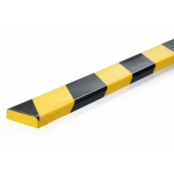 Durable S10 kabelių apsauga, PVC, juoda/geltona, plokščia, 1000 mm, 40 mm