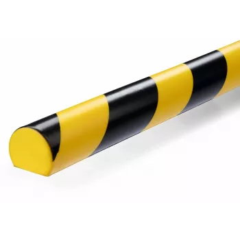 Grindinis kabelių apsauginis profilis Durable S32R, PVC, juoda/geltona, apvalus, 1000 mm