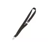 DURABLE tekstilinis kaklo dirželis 20 su karabino kabliu, juodas, 10 vnt. pakuotė (813701)
