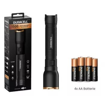 Duracell DF1500 žibintuvėlis juodas