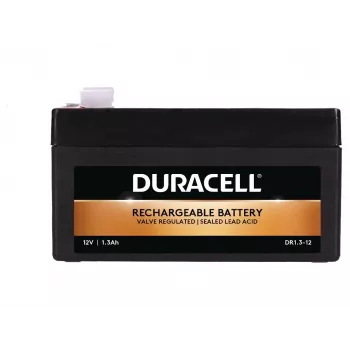 Duracell DR1.3-12 12V 1.3Ah VRLA akumuliatorius – nereikalaujantis priežiūros AGM įkraunamas