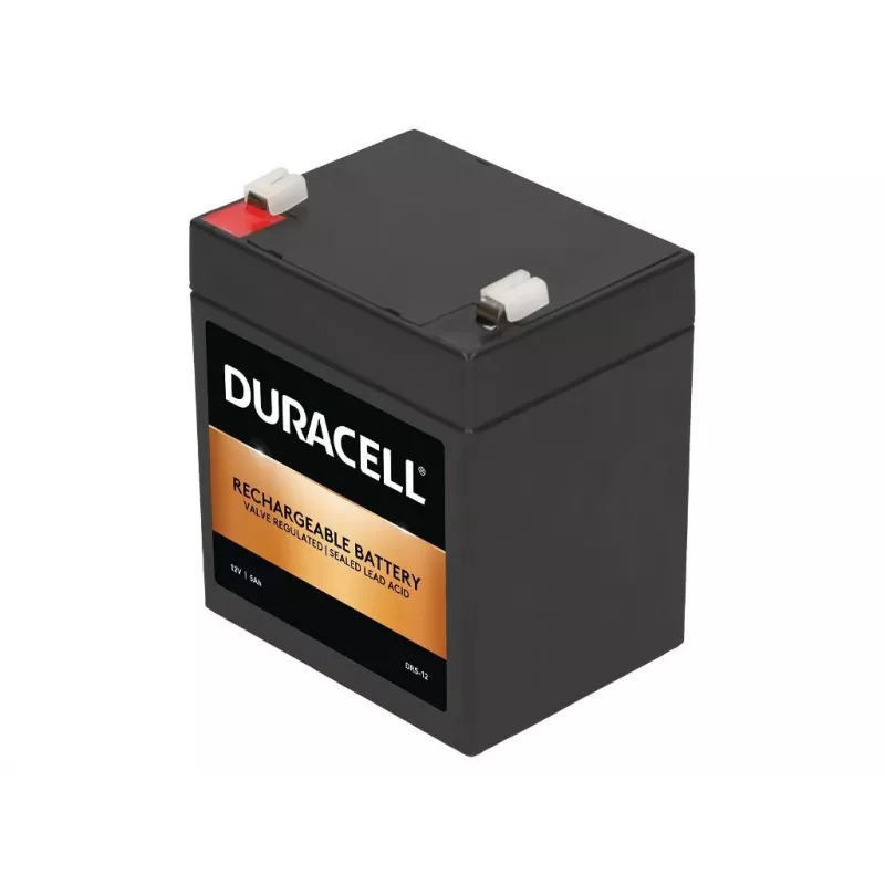 Duracell DR5-12 12V 5Ah VRLA Įkraunama Baterija – Sandarus Švino Rūgšties, AGM Nereikalaujantis Priežiūros