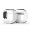 Dux Ducis Apple AirPods 4 PECL Series PC+TPU dėklas su karabinu, juodas permatomas
