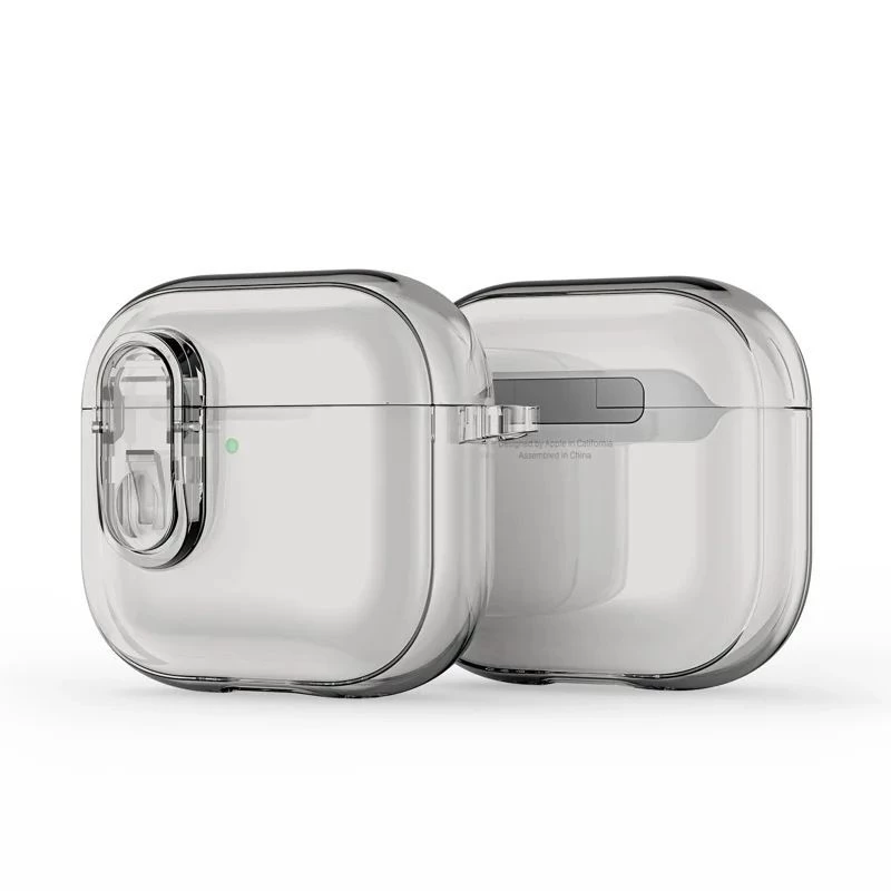 Dux Ducis Apple AirPods 4 PECL Series PC+TPU Dangtelis su Kabliuku Pilkas