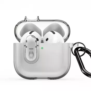 Dux Ducis Apple AirPods 4 PECL Series PC+TPU Dangtelis su Kabliuku Pilkas