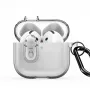 Dux Ducis Apple AirPods 4 PECL Series PC+TPU Dangtelis su Kabliuku Pilkas