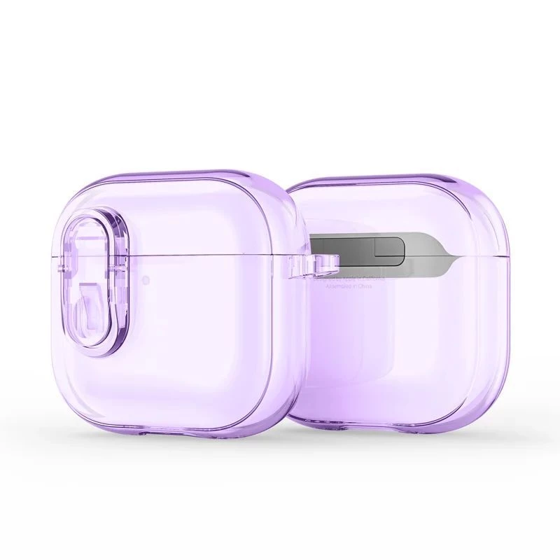 Dux Ducis Apple AirPods 4 PECL Series PC+TPU Dangtelis su Kabliuku Violetinis