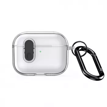 Dux Ducis Apple AirPods Pro 3 PECL Series PC+TPU Dangtelis su Kabliuku Juodas Skaidrus
