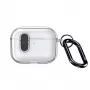 Dux Ducis Apple AirPods Pro 3 PECL Series PC+TPU Dangtelis su Kabliuku Juodas Skaidrus