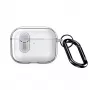 Dux Ducis Apple AirPods Pro 3 PECL Series PC+TPU dėklas su kabliuku, skaidrus
